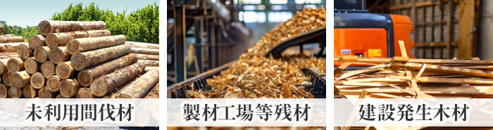木質バイオマスの種類